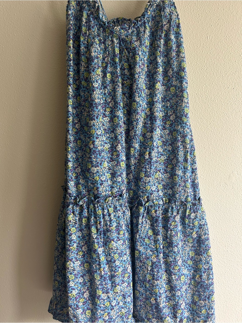 Universal Thread Blue Floral Drawstring Top - Picture 2 of 4